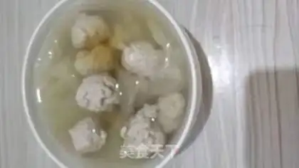 Make A handmade winter melon ball soup step 12
