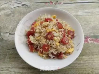 Make Sausage egg fried rice step 5