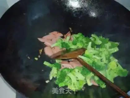 Make Ham broccoli step 6
