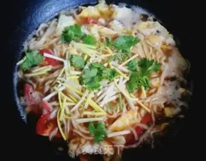 Make Eggs and noodles step 8