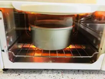 Make Charcoal black cake step 8