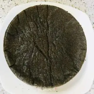 Make Charcoal black cake step 9