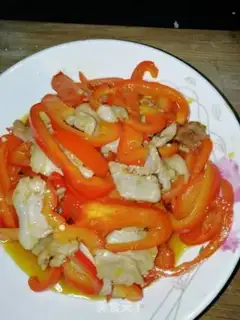 Make Sweet pepper fried meat step 5
