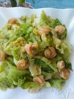 Make Garlic shrimp cabbage step 7