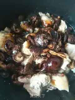 Make Chicken stew mushrooms step 3