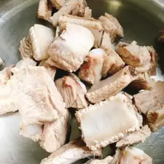 Make Corn steak soup step 1