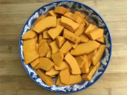 Make Pumpkin rice round step 0