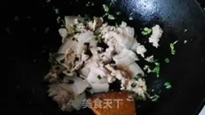 Make Sour pork stew fan step 4