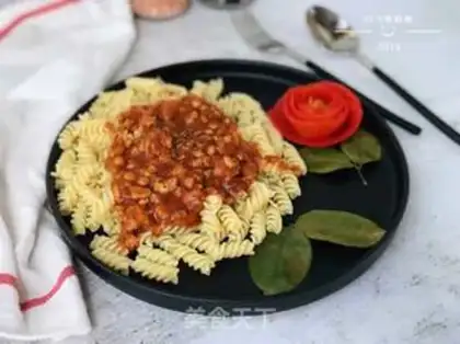 Make Tomato sauce pasta step 16