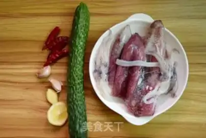 Make Cucumber squid step 0