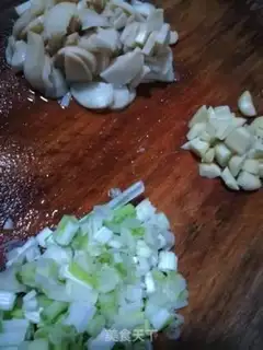 Make The green bean curded apricot mushroom step 0