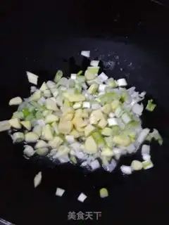 Make The green bean curded apricot mushroom step 3