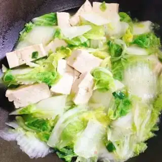 Make Big cabbage tofu step 4