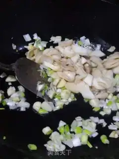 Make The green bean curded apricot mushroom step 4