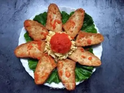 Make A flower tofu step 12