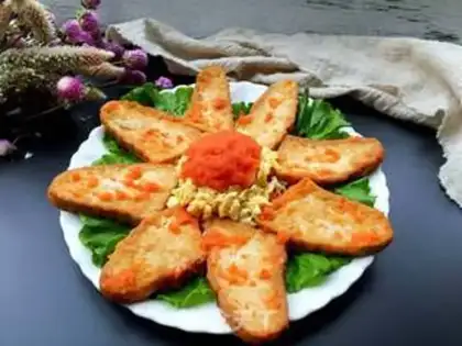Make A flower tofu step 13