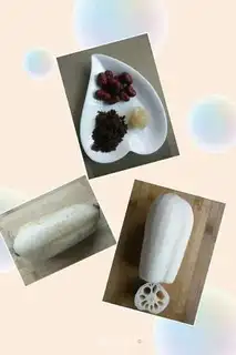 Make Red sugar rice step 1