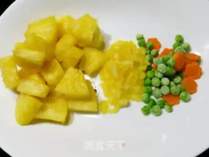 Make Pineapple sweet tofu step 1