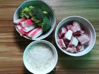 Make Crab porridge step 0