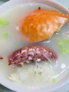 Make Fast-food crab congee step 5