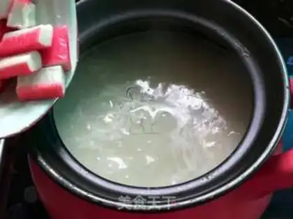 Make Crab porridge step 6