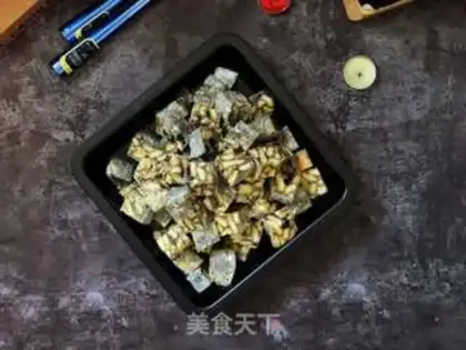 Make Black sesame fruit and snow souffle step 11