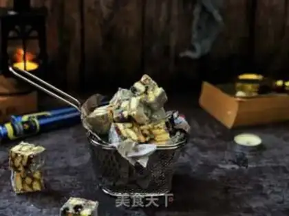 Make Black sesame fruit and snow souffle step 12