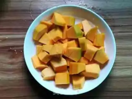Make Tomato pumpkin rice step 2