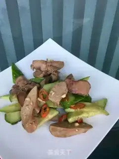 Make Leafseed oil cucumber liver step 13