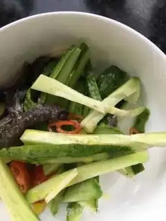 Make Leafseed oil cucumbers step 3