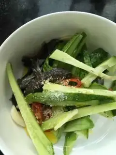Make Leafseed oil cucumbers step 4