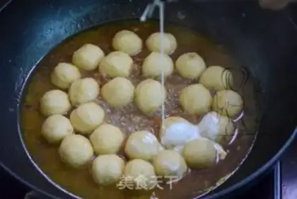 Make Curry fishballs step 5