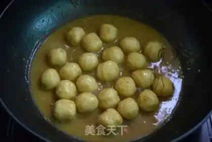 Make Curry fishballs step 6