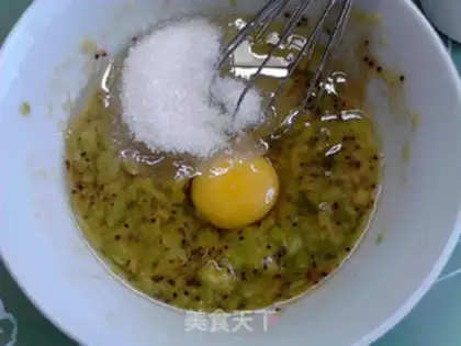Make Peach muffins step 2