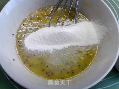 Make Peach muffins step 3