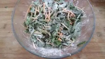 Make Garlic celery leaves step 4