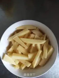 Make Fries with less oil step 0