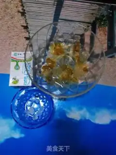 Make Peach gel milk step 0