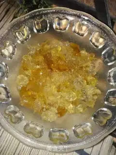 Make Peach gel milk step 1
