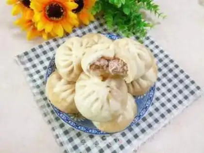 Make Fresh mushroom pork buns step 12