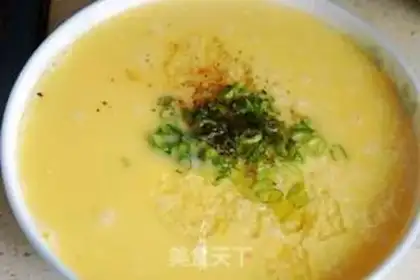 Make Sweet corn ham eggs step 3