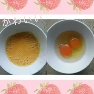 Make Fan egg soup step 1