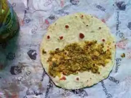 Make A sour cucumber-meal burrito step 11