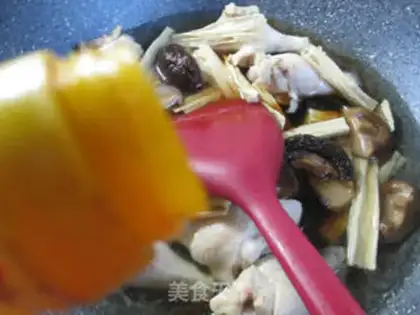 Make Frozen mushrooms and chicken wings step 3