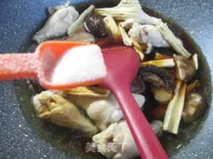 Make Frozen mushrooms and chicken wings step 4