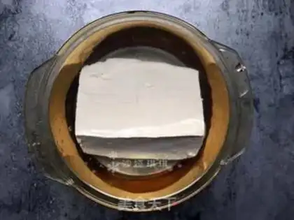 Make A flower tofu step 1