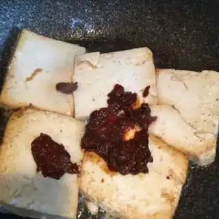 Make Bean petals, tofu step 2