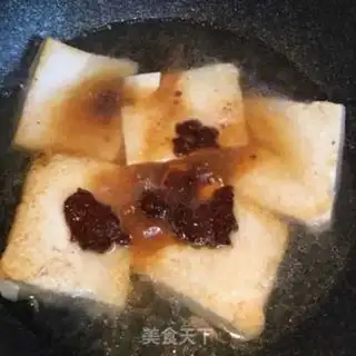 Make Bean petals, tofu step 3