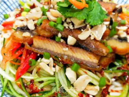 Make The eels are cold noodles step 9
