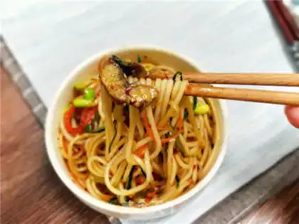 Make The eels are cold noodles step 10